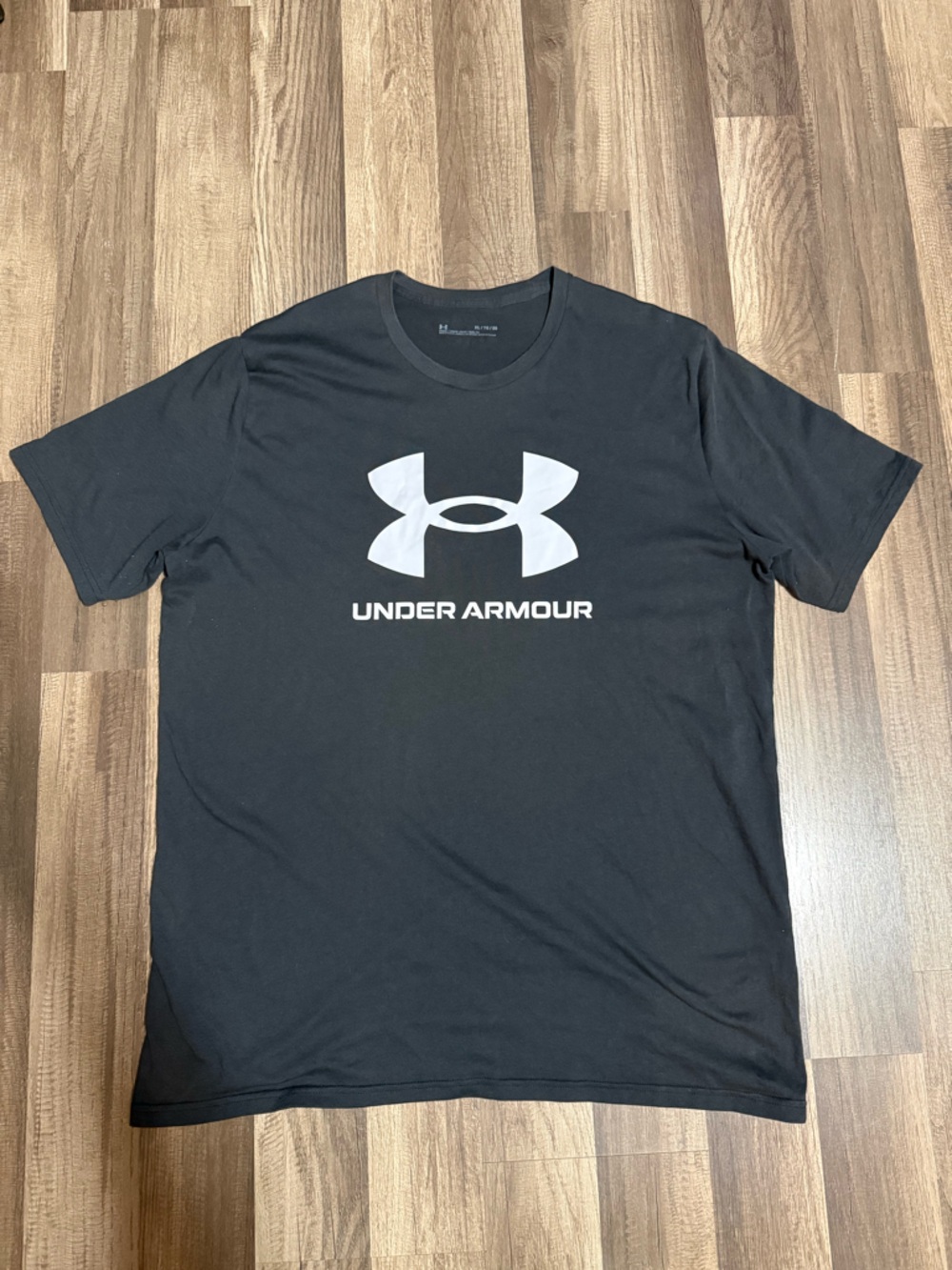 Under Armour Black T-Shirt with White Logo
